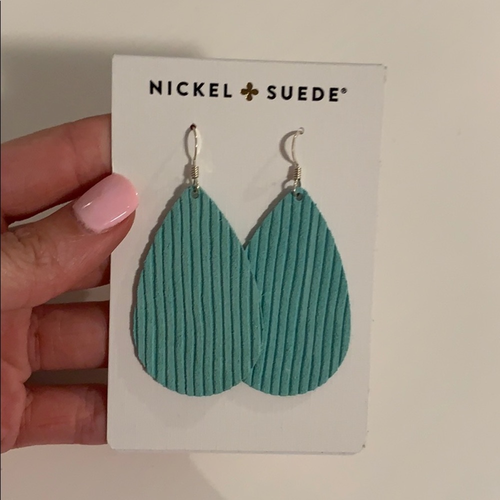 Nickel and Suede earrings